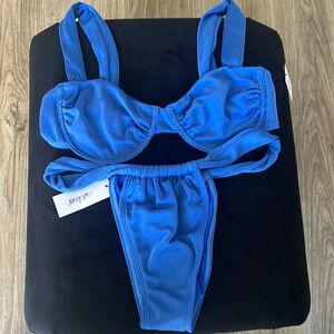 NWT Nasty Gal Blue Bikini